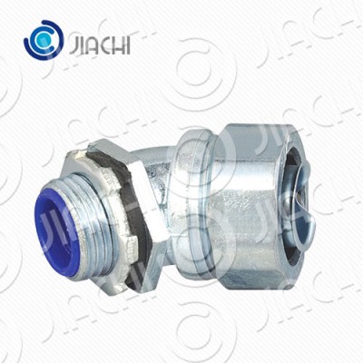 DNJ Type Flex to Box 45 ° Connector-ZINC